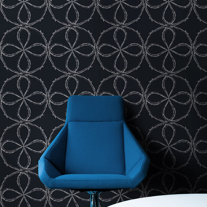 Studio DeSimoneWayland / VOLUME2 / QUATREFOIL BLUEBERRY VO2-QUA-BL【MATTE COATED】【4ロールセット】