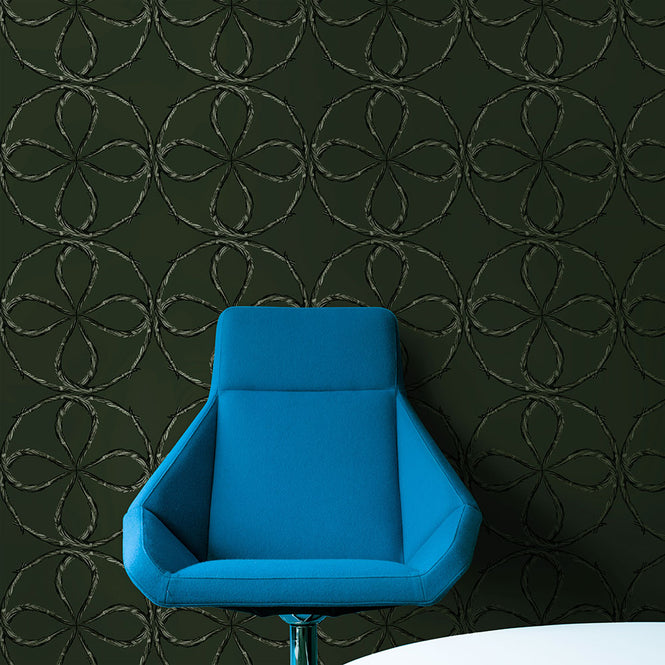 Studio DeSimoneWayland / VOLUME2 / QUATREFOIL GREEN VO2-QUA-GR【MATTE COATED】【4ロールセット】
