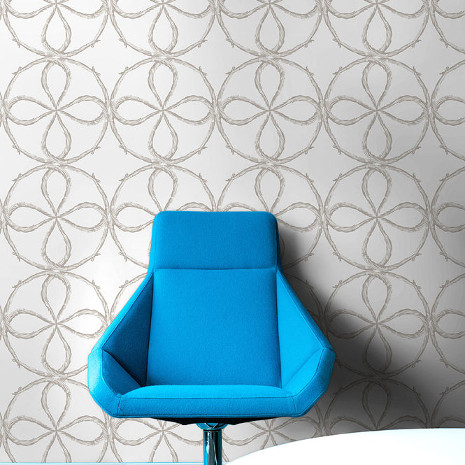 Studio DeSimoneWayland / VOLUME2 / QUATREFOIL WHITE VO2-QUA-WH【MATTE COATED】【4ロールセット】