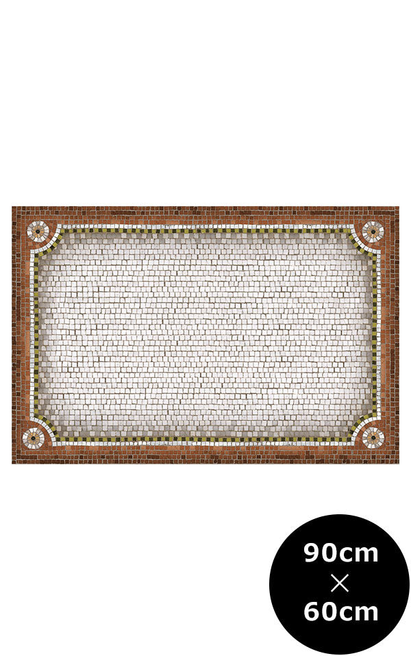 KOZIEL / Vinyl mosaic rug / Terracotta / R041-90X60-TERRA (カスタム料金なし)