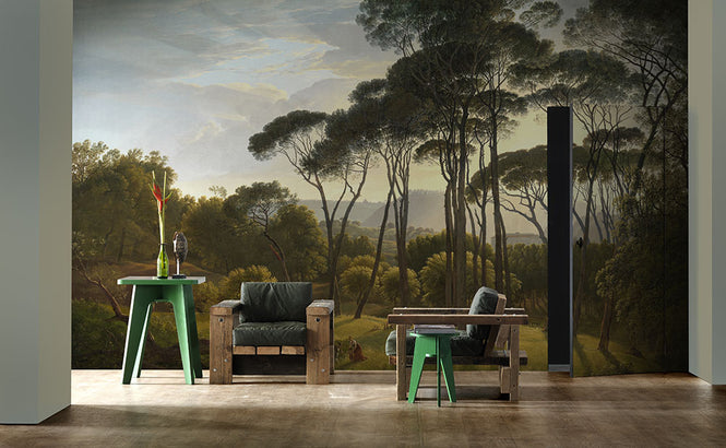 NLXL RIJKSMUSEUM WALLPAPER PRESENTED BY PIET HEIN EEK UMBRELLA PINES RKS-01 (8パネル)