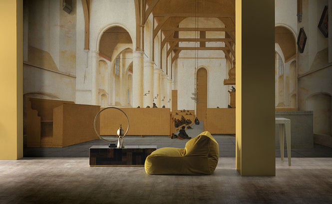 NLXL RIJKSMUSEUM WALLPAPER PRESENTED BY PIET HEIN EEK SAINT-ODULPHUS CHURCH RKS-02 (Full size)