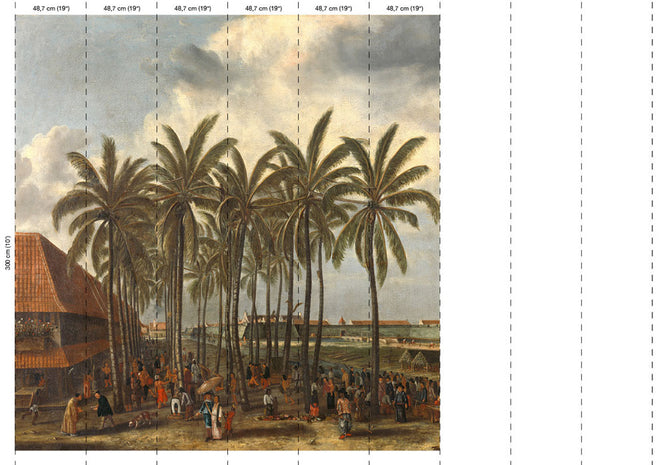 NLXL RIJKSMUSEUM WALLPAPER PRESENTED BY PIET HEIN EEK CASTLE OF BATAVIA RKS-04 (6パネル)