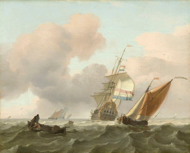 NLXL RIJKSMUSEUM WALLPAPER PRESENTED BY PIET HEIN EEK ROUGH SEA RKS-05 (Full size)