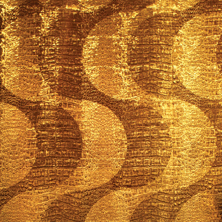 Flavor Paper RIO CROCODILLO / Caiman On Gold Ponyskin Foil