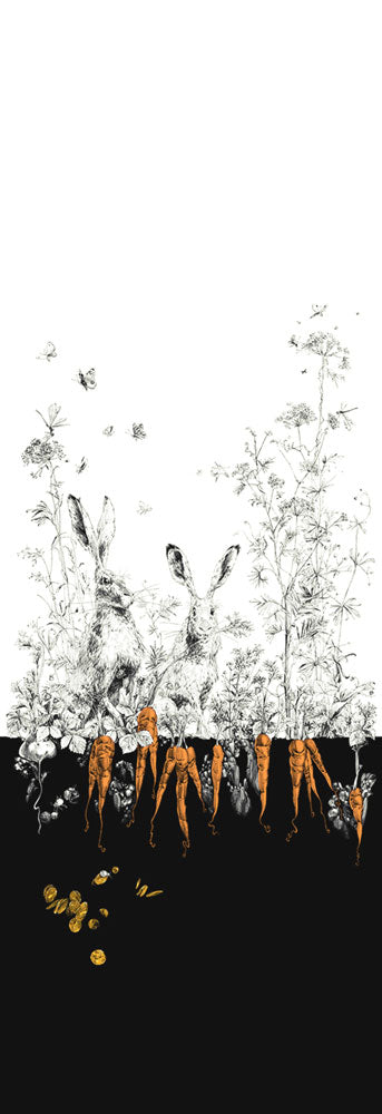 Catherine Gran / キャサリン・グラン Lievres droit noir orange dore RM101-05