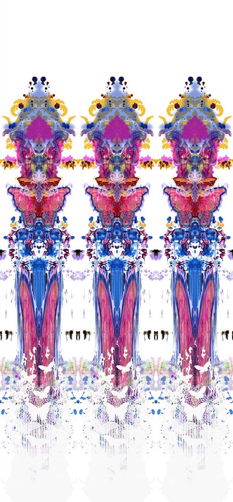 Timorous Beasties / BUTTERFLY TOTEM DAMASK / ROR/BTOT/MICA/01