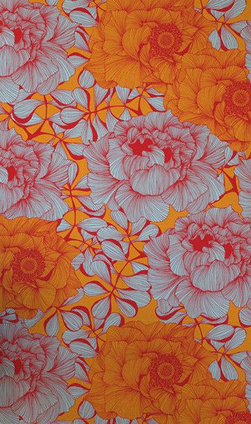 Camilla Meijer / Rose Flower blue WP09-RF03-BL