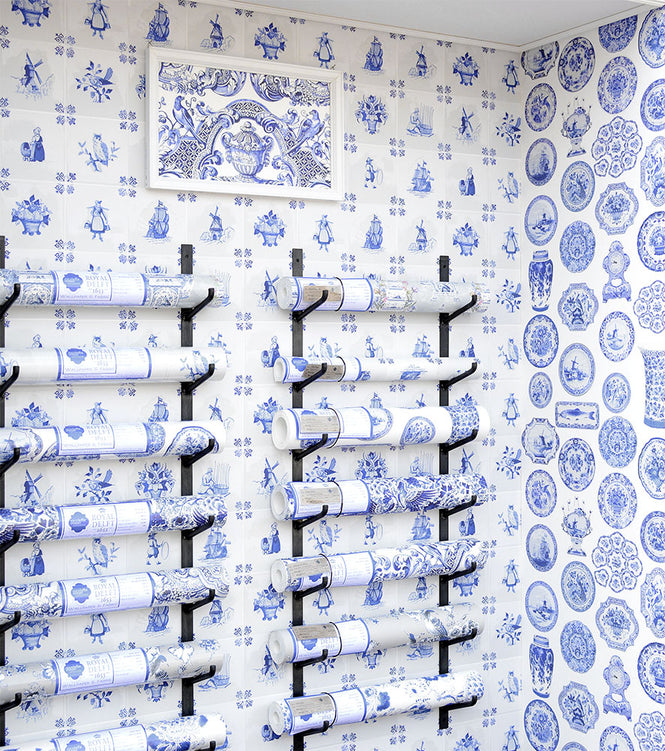 【限定数】【切売m単位】Royal Delft by Nicolette Mayer ロイヤル・デルフト / Royal Delft Tile Play