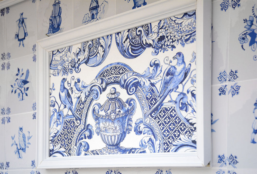 1mサンプル】Royal Delft by Nicolette Mayer ロイヤル・デルフト