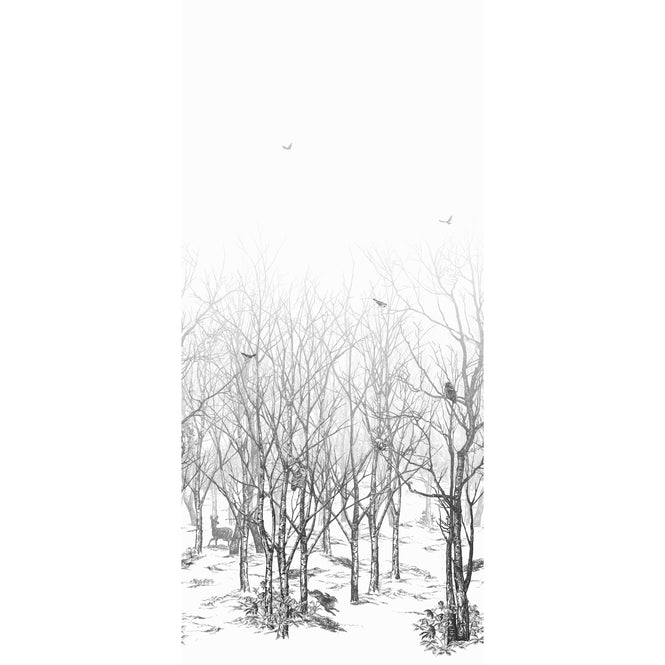 Isidore Leroy / NATURELS / FORET ENCHANTEE SANS CERF Gris 【Bセット(3パネル)】