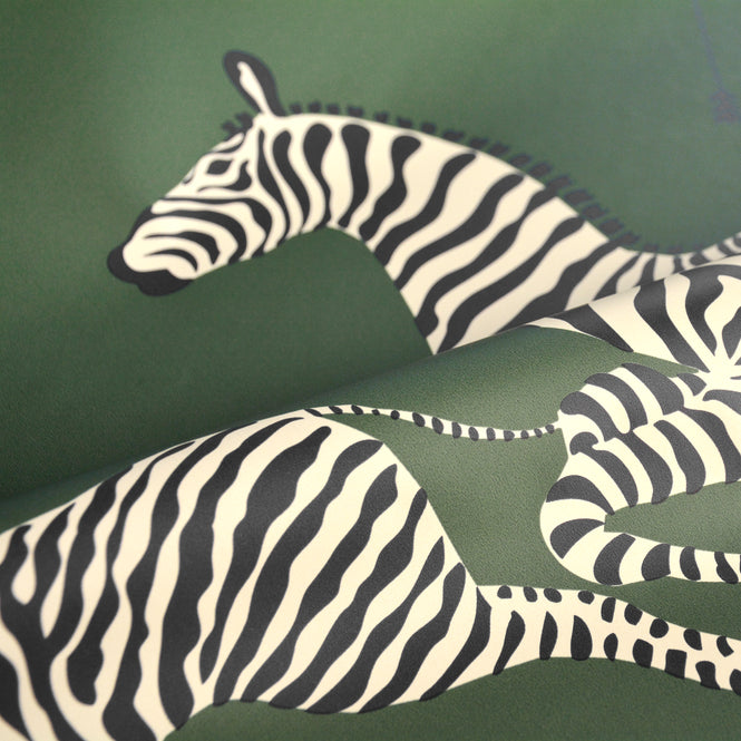 【限定数】はがせる シール 壁紙 NU WALLPAPER / Serengeti Green Zebra Safari Scalamandre / SCS3871