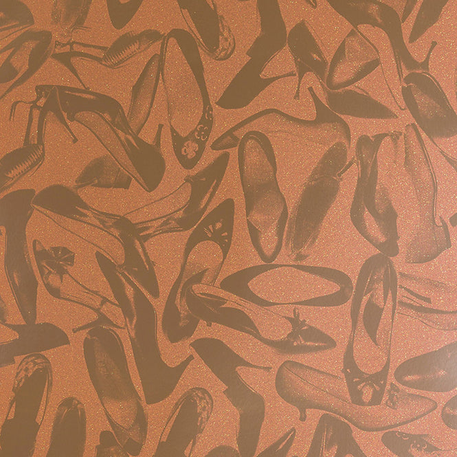 Andy Warhol / SHOES / Champagne Sparkle on Champagne Mylar (single roll)