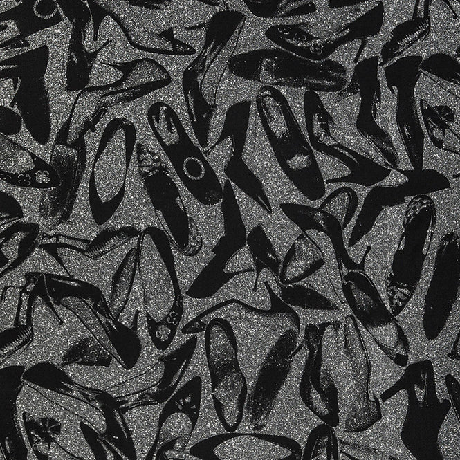 Andy Warhol / SHOES / Silver Dimond Dust on Clay Coated Paper (single roll)