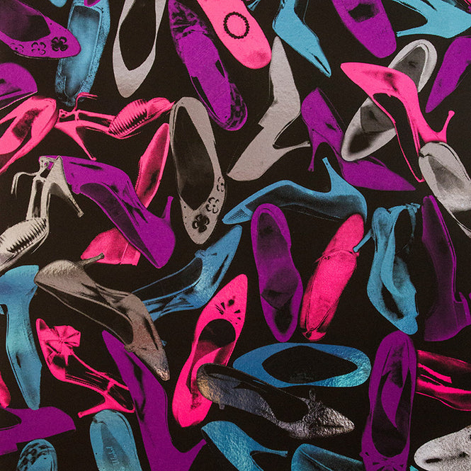 Andy Warhol / SHOES / Gemstone on Chrome Mylar (single roll)