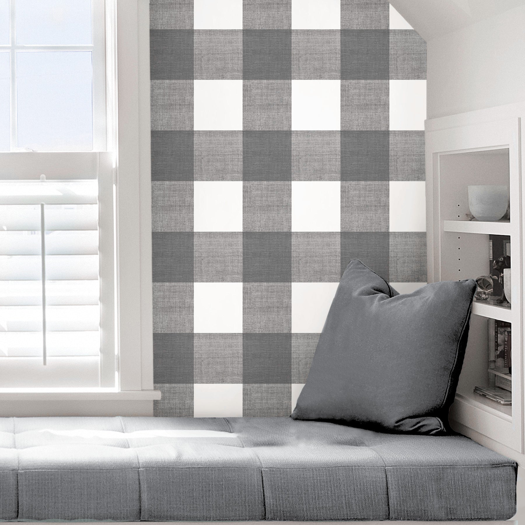 はがせる シール 壁紙 NU WALLPAPER / scott-ish plaid self adhesive