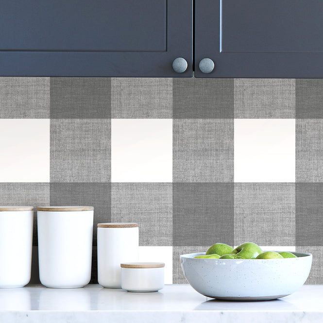 【予約受付】はがせる シール 壁紙 NU WALLPAPER / scott-ish plaid self adhesive wallpaper / SLW3415