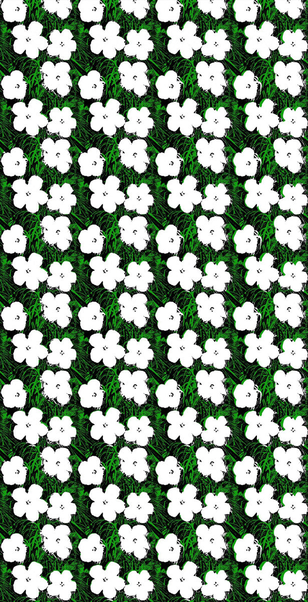 Andy Warhol / Small Flowers / Blanc