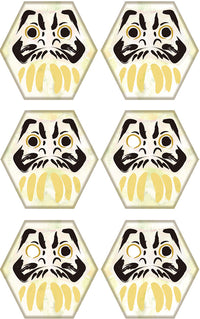 WALLTZ ステッカー】 ハシジュンコ / Daruma kikko (42x42cm