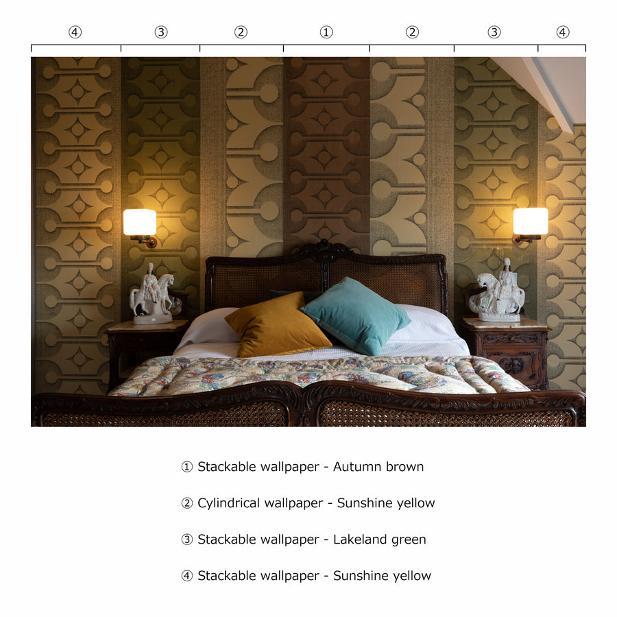 Deborah Bowness / HEIRLOOM / Stackable wallpaper Lakeland green