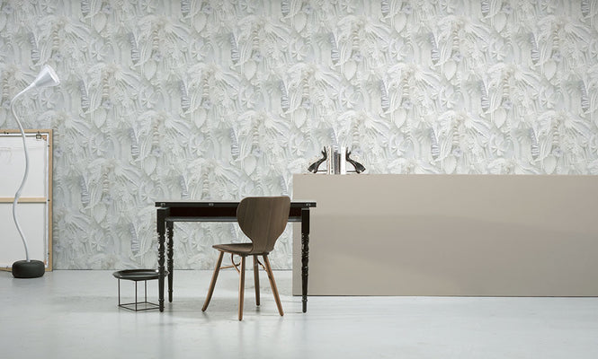 NLXL MONOCHROME WALLPAPER PAPER FLOWERS WALLPAPER BY STUDIO BOOT STB-02