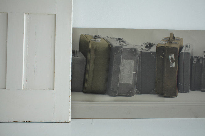 Deborah Bowness / The Standard Collection / Suitcase Border / grey