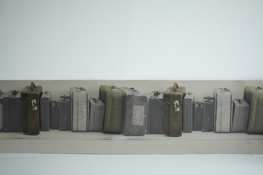 Deborah Bowness / The Standard Collection / Suitcase Border / grey
