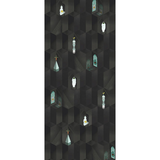 NLXL MIDNIGHT BLACK WALLPAPER BY SUZAN HIJINK / SUZ-02