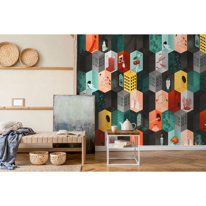NLXL WHAT THE FOOD WALLPAPER BY SUZAN HIJINK / SUZ-03
