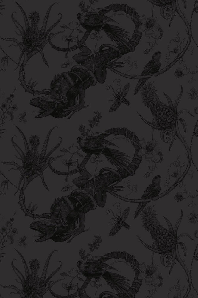 Timorous Beasties / Iguana Superwide / SWP/IGU/BLK/05【m単位の販売】
