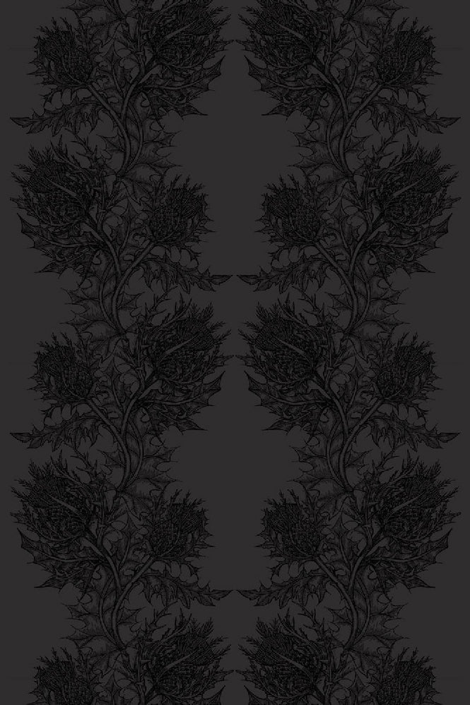 Timorous Beasties / Superwide Thistle / SWP/THL/BLK/05 【m単位の販売】