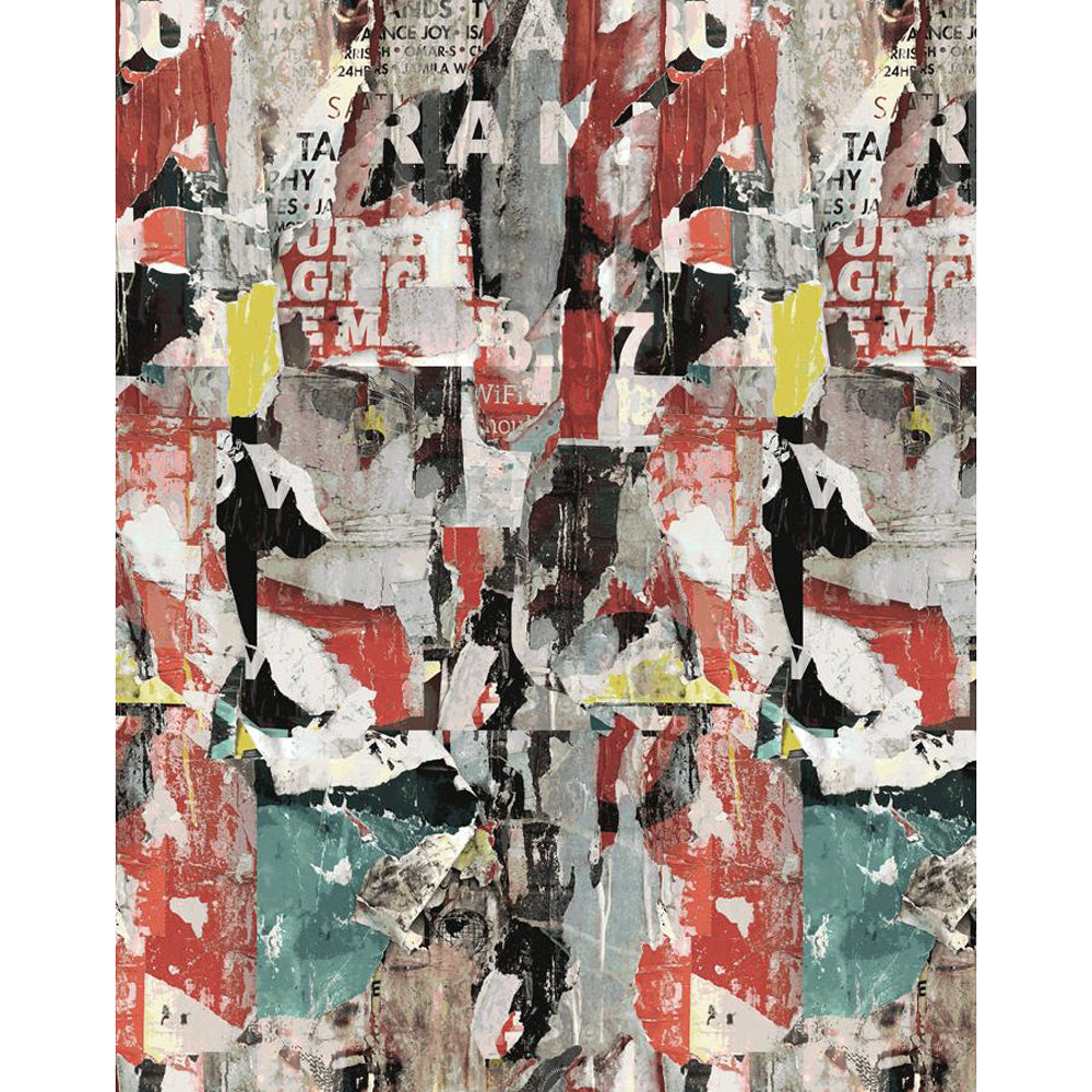 はがせる シール壁紙 wallshoppe / Sidewalk-Red | 輸入壁紙専門店