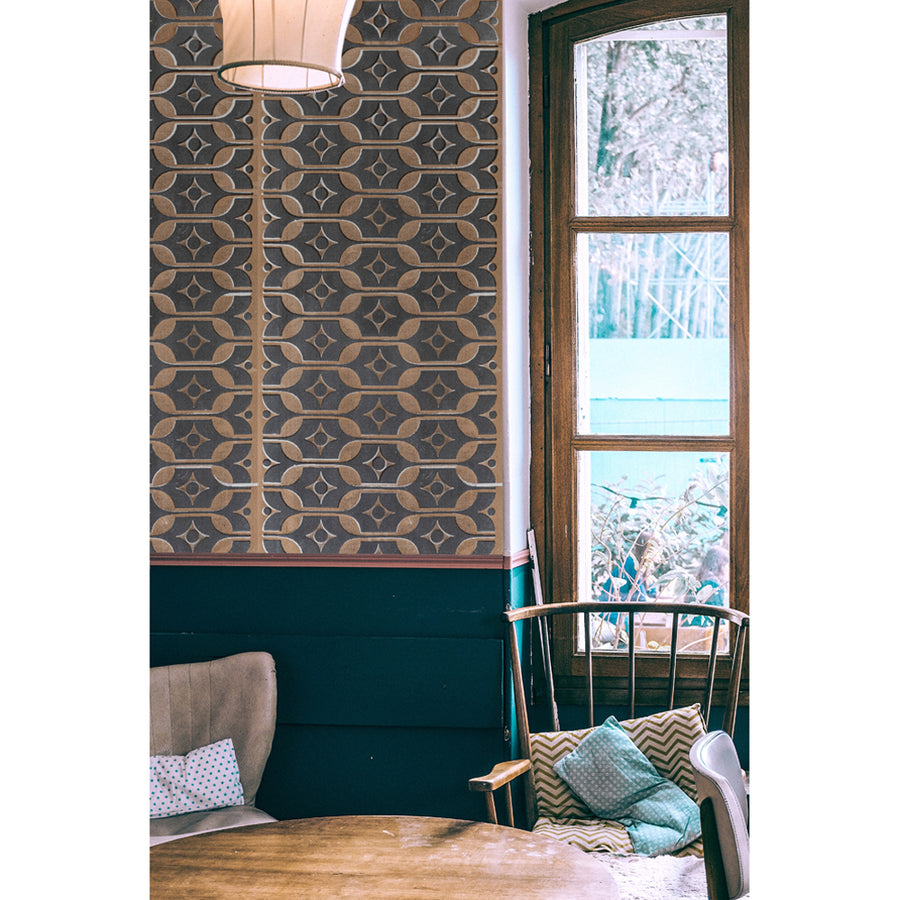 Deborah Bowness / HEIRLOOM / Tableware wallpaper Autumn brown