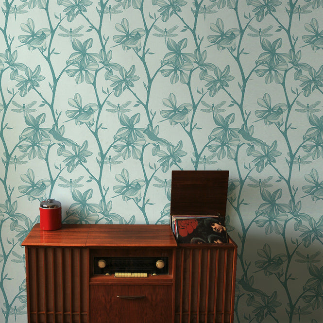 Camilla Meijer / The English Garden aqua WP-13-EG03-AQ