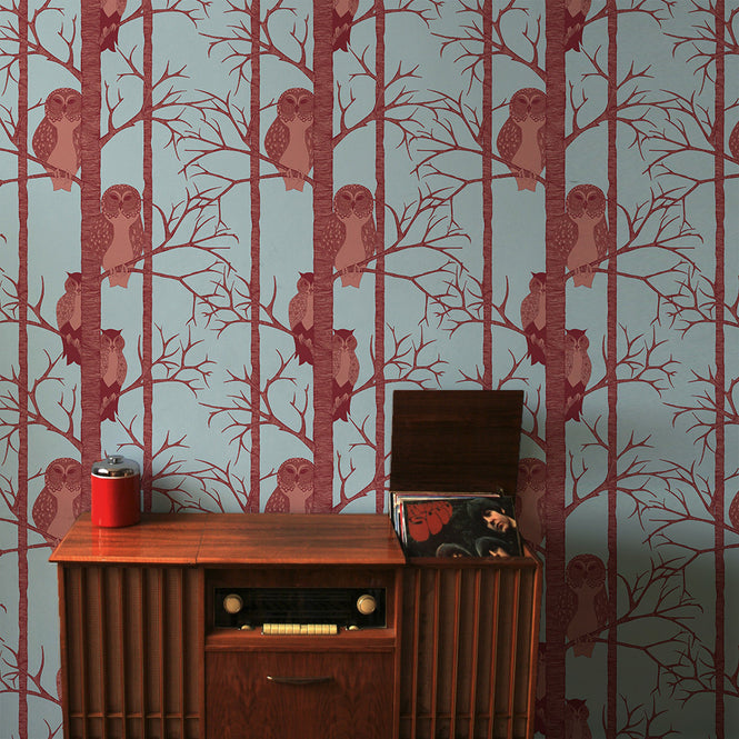 Camilla Meijer / The Owls berry red WP12-OW01-BR