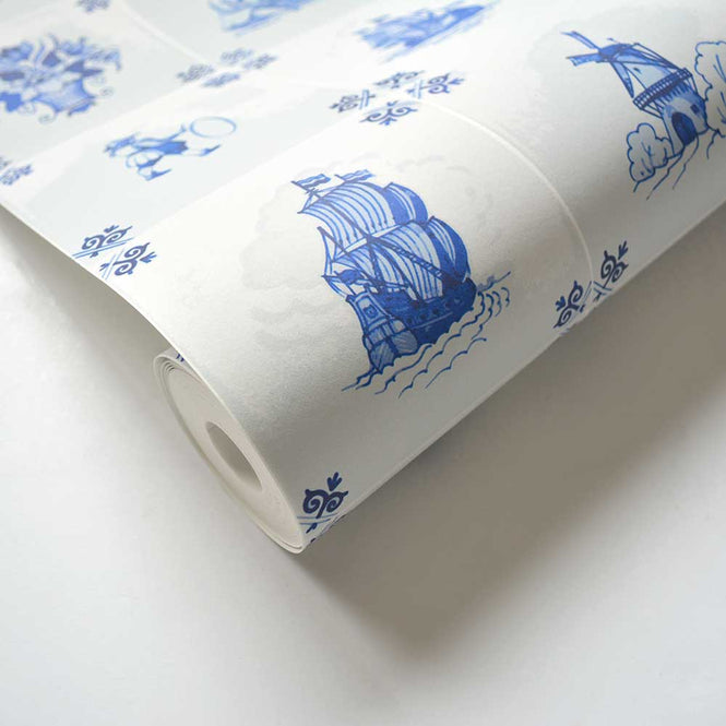 【限定数】【切売m単位】Royal Delft by Nicolette Mayer ロイヤル・デルフト / Royal Delft Tile Play