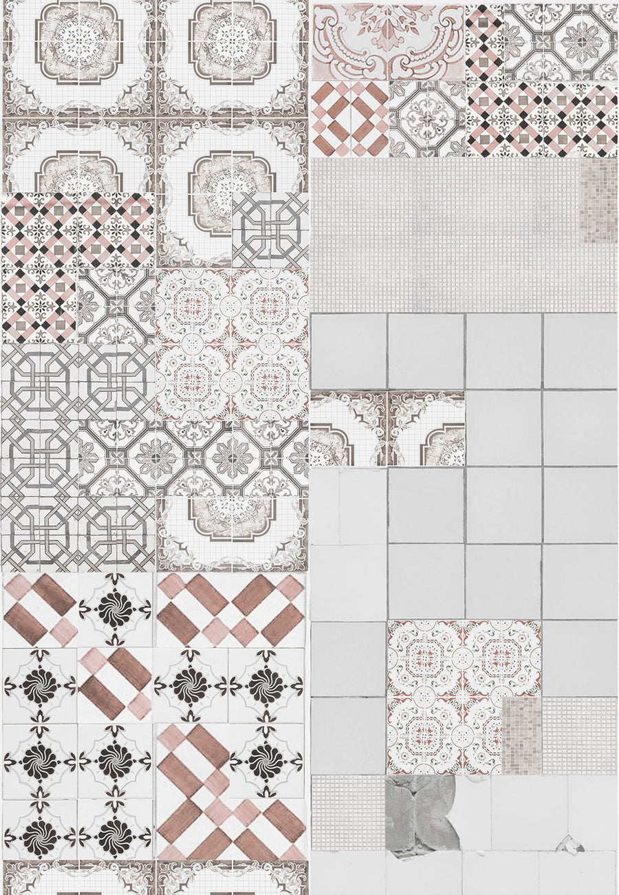 Wall&deco / elements / Tell me tiles TS TSTT041 A&B【2ロール1セット】