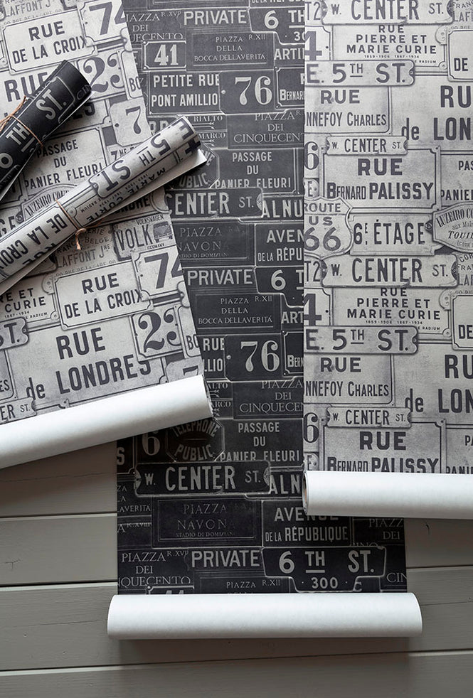 MINDTHEGAP /  VINTAGE SIGNS Anthracite WP20037