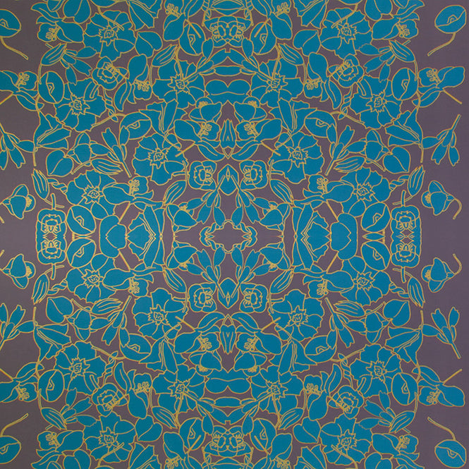 Flavor Paper VERDANT VINE / Scarab On Thunder Gray Clay Coated paper