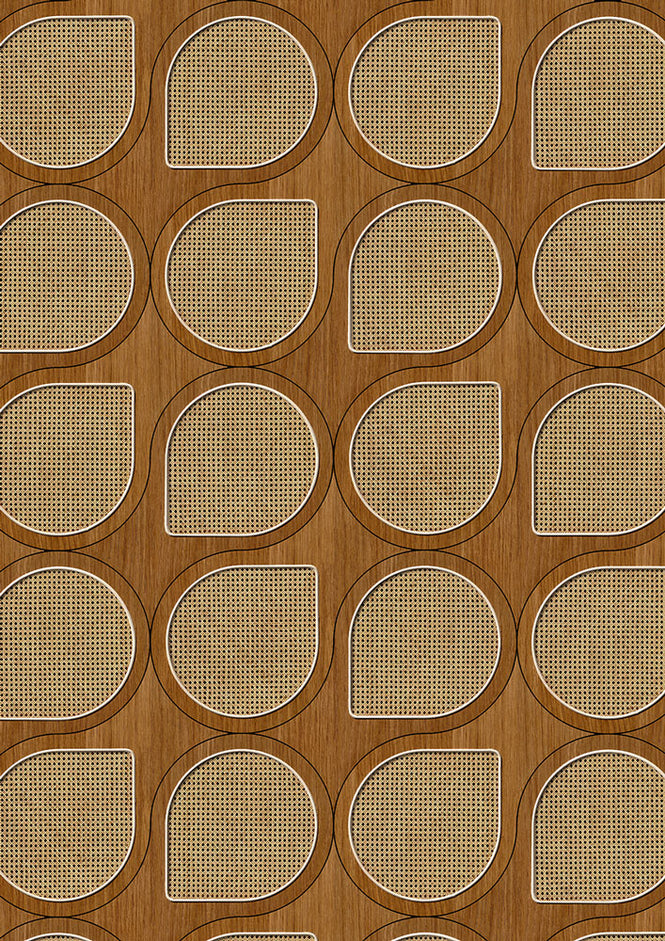 【切売m単位】NLXL CANE WEBBING / DROPS WEBBING VOS-09