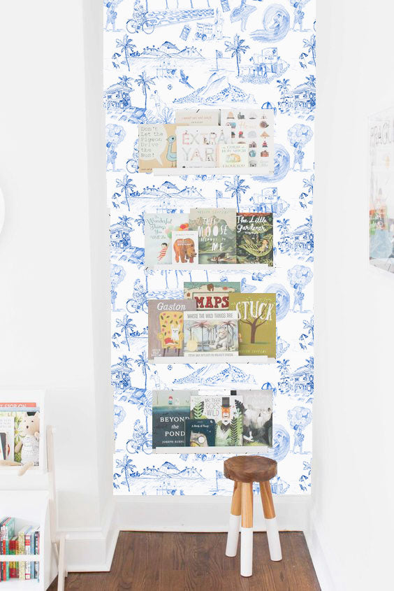 KARIOKAS / IPANEMA Blue Toile WallP-IPA-Blue-01
