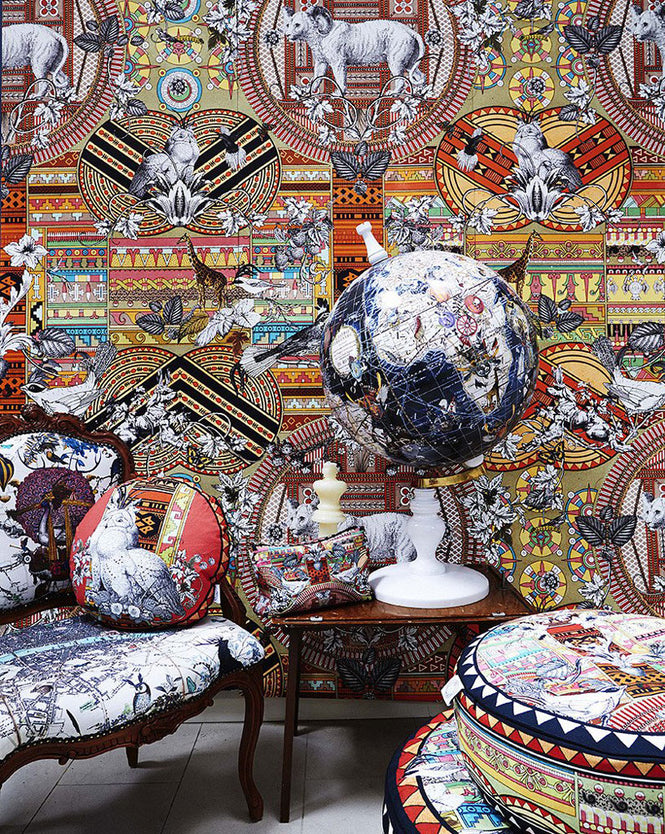 KRISTJANA S WILLIAMS STUDIO / Aztec Snow Wallpaper WAP0022【3パネル1セット】