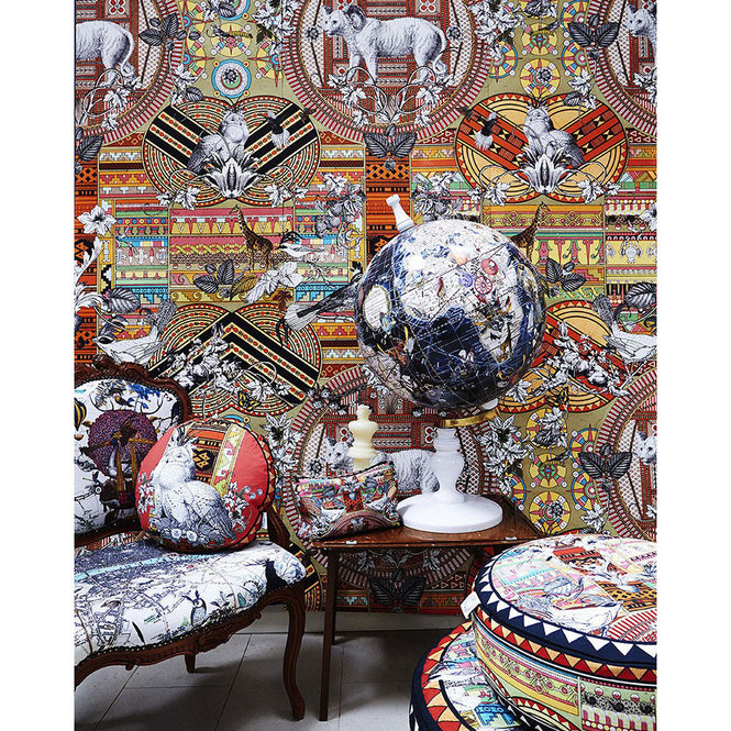 KRISTJANA S WILLIAMS STUDIO / Aztec Snow Wallpaper WAP0022【3パネル1セット】