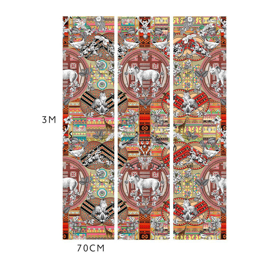 KRISTJANA S WILLIAMS STUDIO / Aztec Snow Wallpaper WAP0022【3パネル1セット】