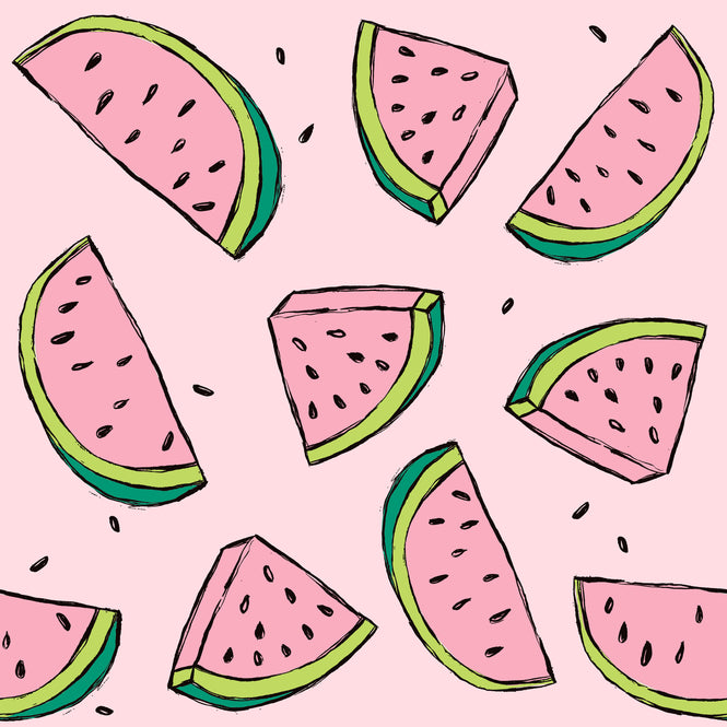はがせる シール壁紙 wallshoppe / Tea Collection x wallshoppe / Watermelon Ballet Slipper