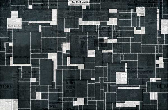 Wall&deco / Contemporary Wallpaper 2016 Gio Pagani BLACK BRICKS WDBB1601 B
