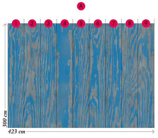 Wall&deco / Life 13 Blue essence / WDBE1301