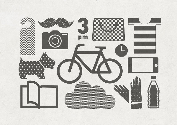 Wall&deco / Life 14 Flat Icon / WDFI1401