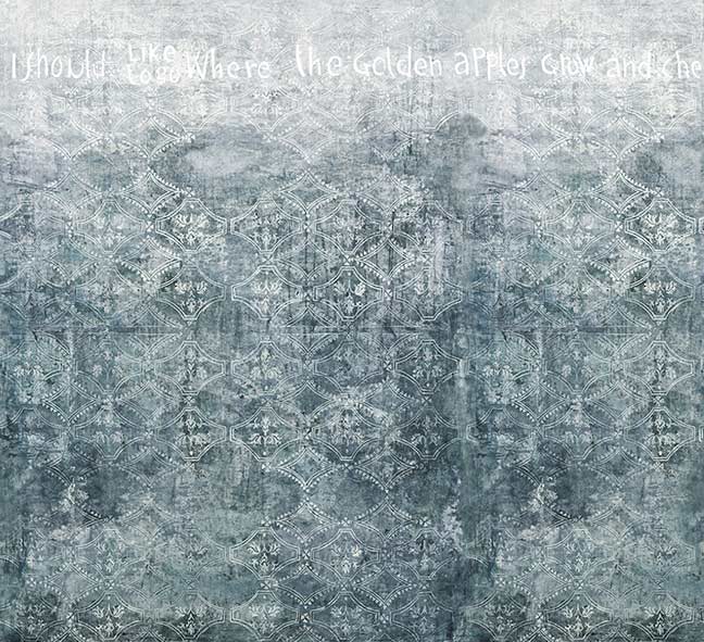Wall&deco / Contemporary Wallpaper 2016 Eva Germani GOLDEN APPLES WDGA1601