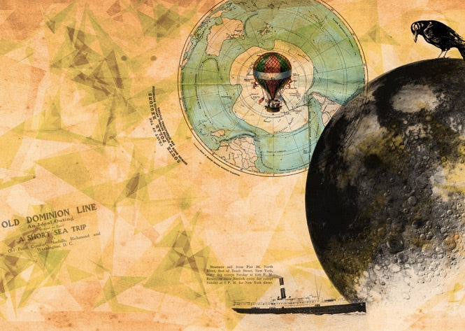 Wall&deco / Life 13 Man on the Moon / WDMM1302
